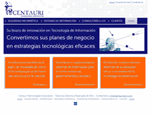 Tablet Screenshot of centauritech.com